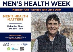 Front of Men's Health Week 2018 Postcard